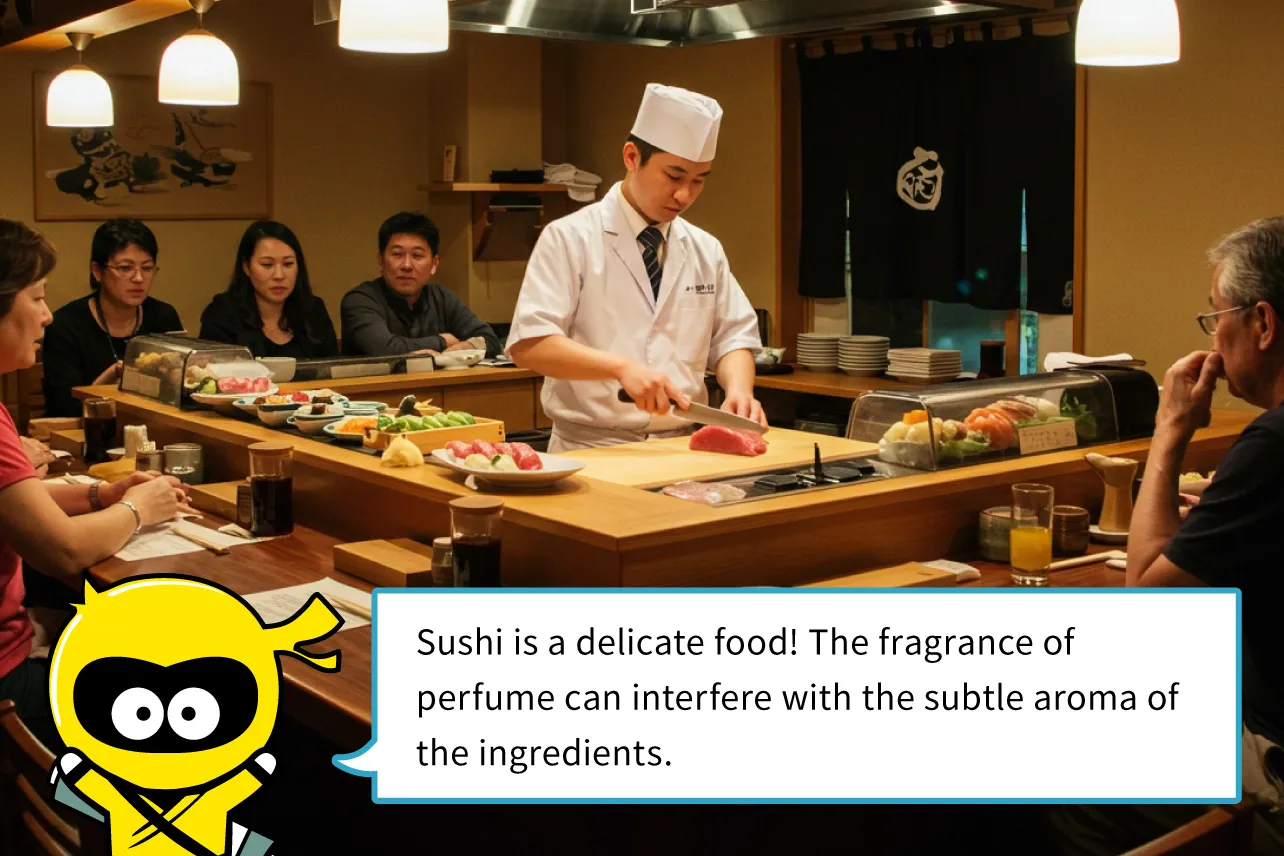 Why Perfume Is Avoided in Sushi Restaurants