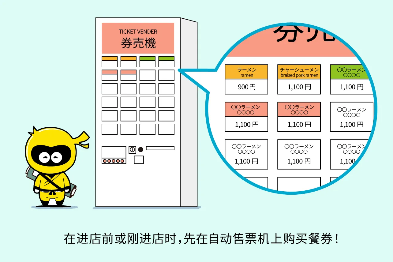 在拉面店需要先用售票机付款是真的吗？