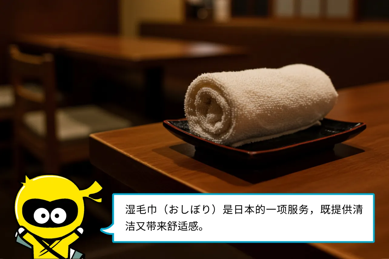 湿毛巾（oshibori）的用途不仅限于清洁