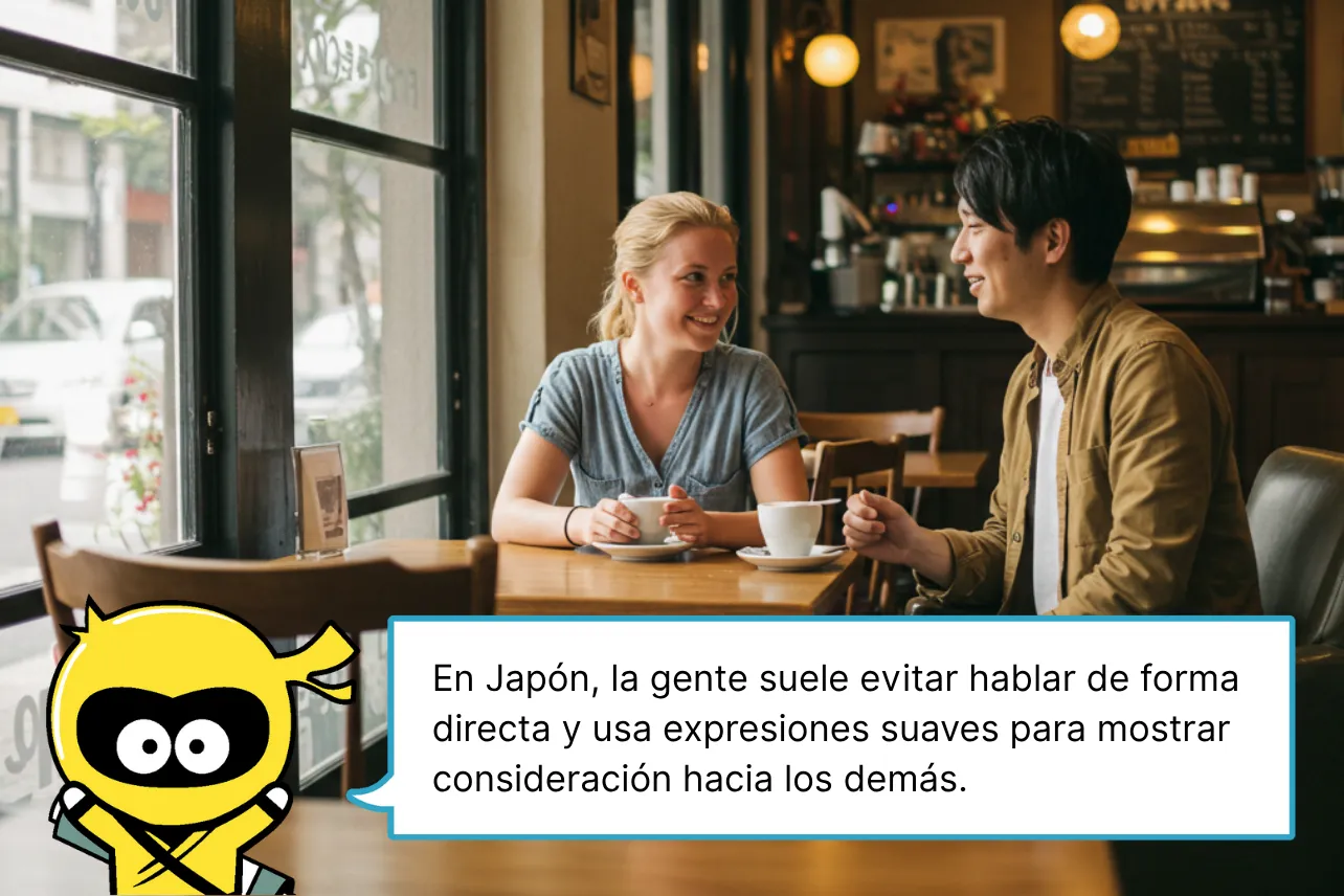 En Japón, la gente suele evitar hablar de forma directa y usa expresiones suaves para mostrar consideración hacia los demás.