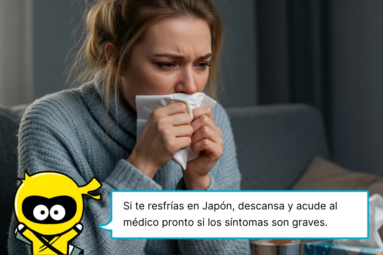 Si te resfrías en Japón, descansa y acude al médico pronto si los síntomas son graves.