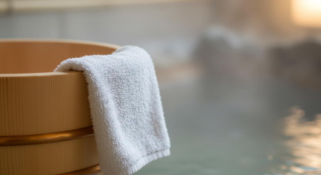 温泉でのタオルの使い方とマナーを分かりやすく解説