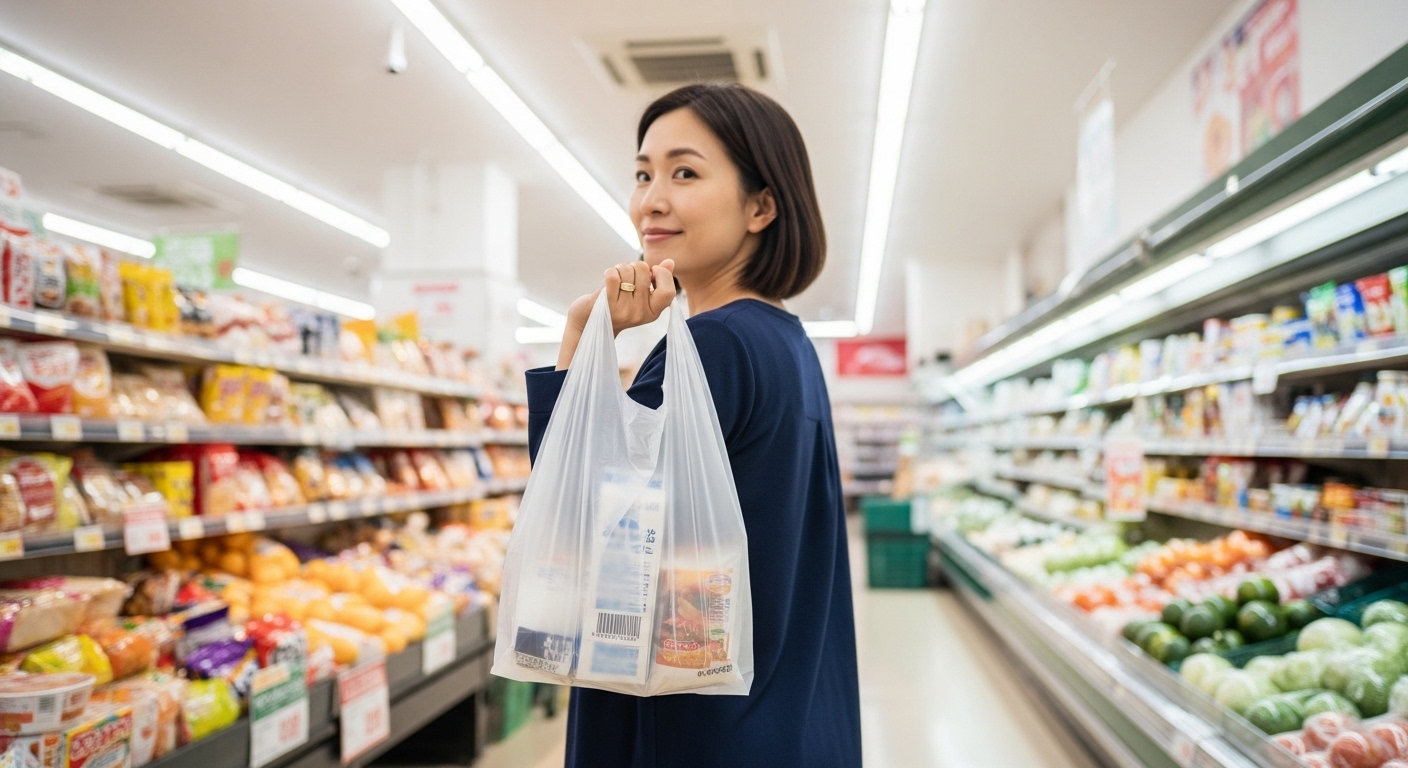 スーパーで“レジ袋ください”を言わないと袋がもらえない仕組み